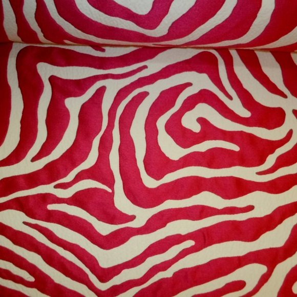 P Kaufmann Accents Trending Instinct Fuchsia Hot Pink Zebra Fabric